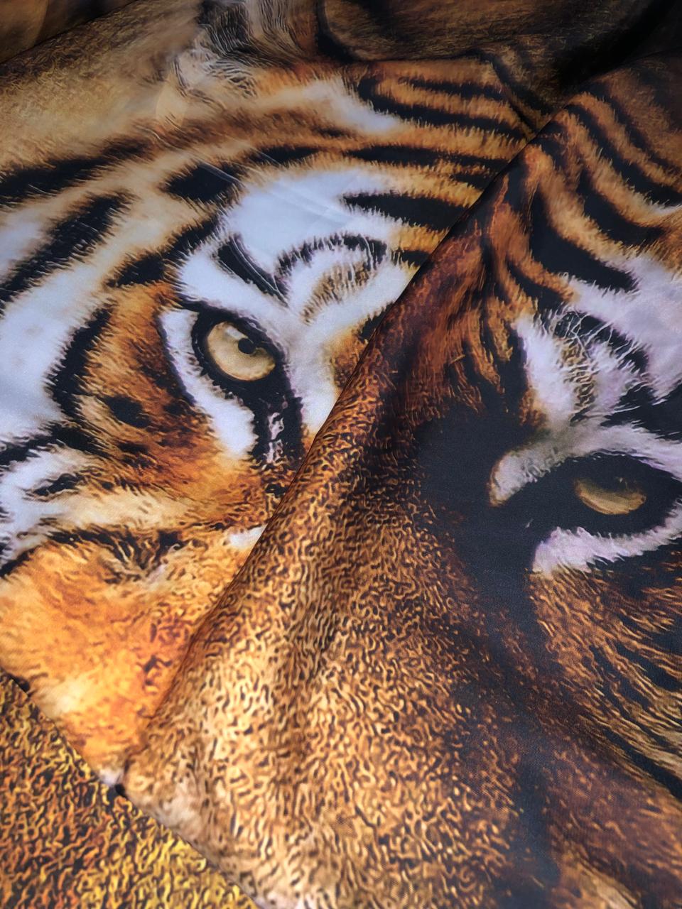 Satin 58" wide TIGER/LION/ANIMAL PRINTS available in 4 choice of prints