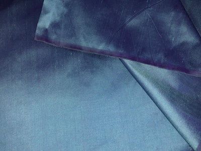 100% Pure silk dupion fabric two tone blue  and purple color 54" wide DUP337[1]