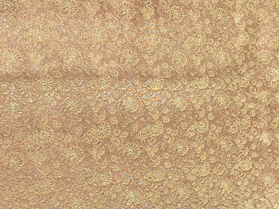 Silk Brocade fabric 44" available in 4 colors dusty peach, glitter burgundy ,peachy orange and dusty mint [BRO1040]
