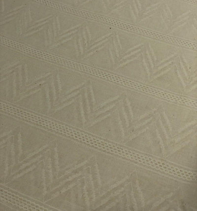 100% Cotton dobby and jacquard dark ivory [17723]