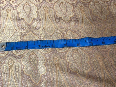 Silk Brocade fabric 44" wide paisley jacquard available in 3 colors pink and blue ,red and green and pastel pink and slate blue BRO1037