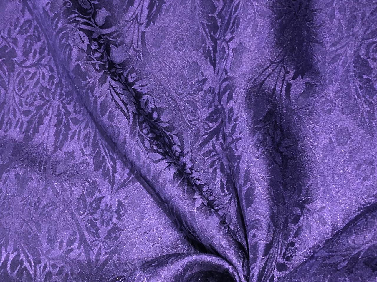 100% Silk Taffeta Jacquard Fabric  DARK PURPLE SELF jacquard FLOWY FEEL 40MOMME TAFJACNEW15[1]