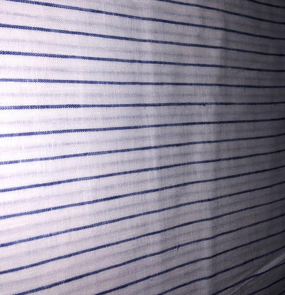 100% Linen stripe 60's Lea Fabric 58" wide available in 2 colors blue and sea green [17643/44]