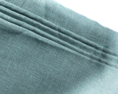 100% linen  40 LEA 58" wide available in  3 colors golden cream, sea green and slate blue [17445/46/47]