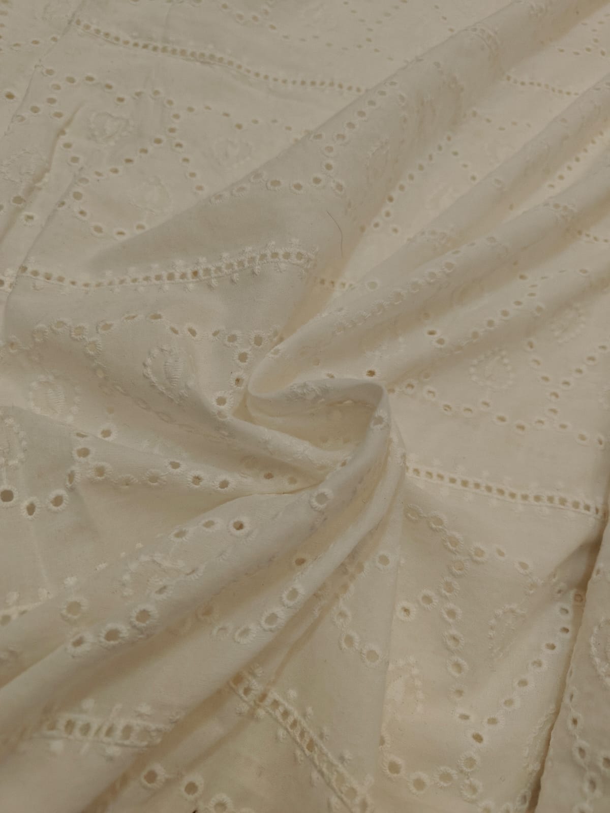 100% Cotton white intricate allover eyelet pattern 58 inches wide .[20 ...