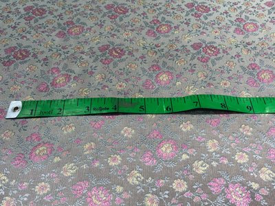 Silk Brocade fabric floral  jacquard available in 2 colors turquoise blue and silver grey  BRO1022[1/2]