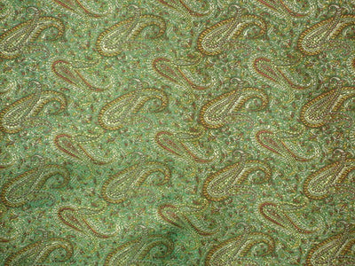 Silk brocade fabric Sea green & Gold 44" wide BRO40[2]