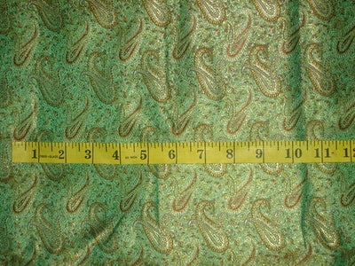 Silk brocade fabric Sea green & Gold 44" wide BRO40[2]