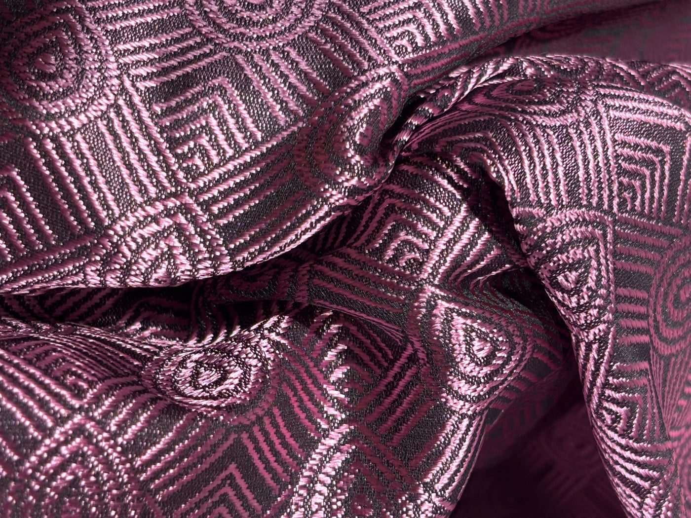 Brocade Fabric  mulberry geometric motif  all over Jacquard 44" BRO1029[3]