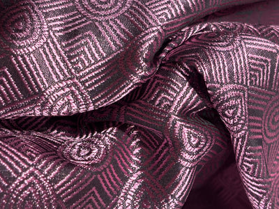 Brocade Fabric  mulberry geometric motif  all over Jacquard 44" BRO1029[3]