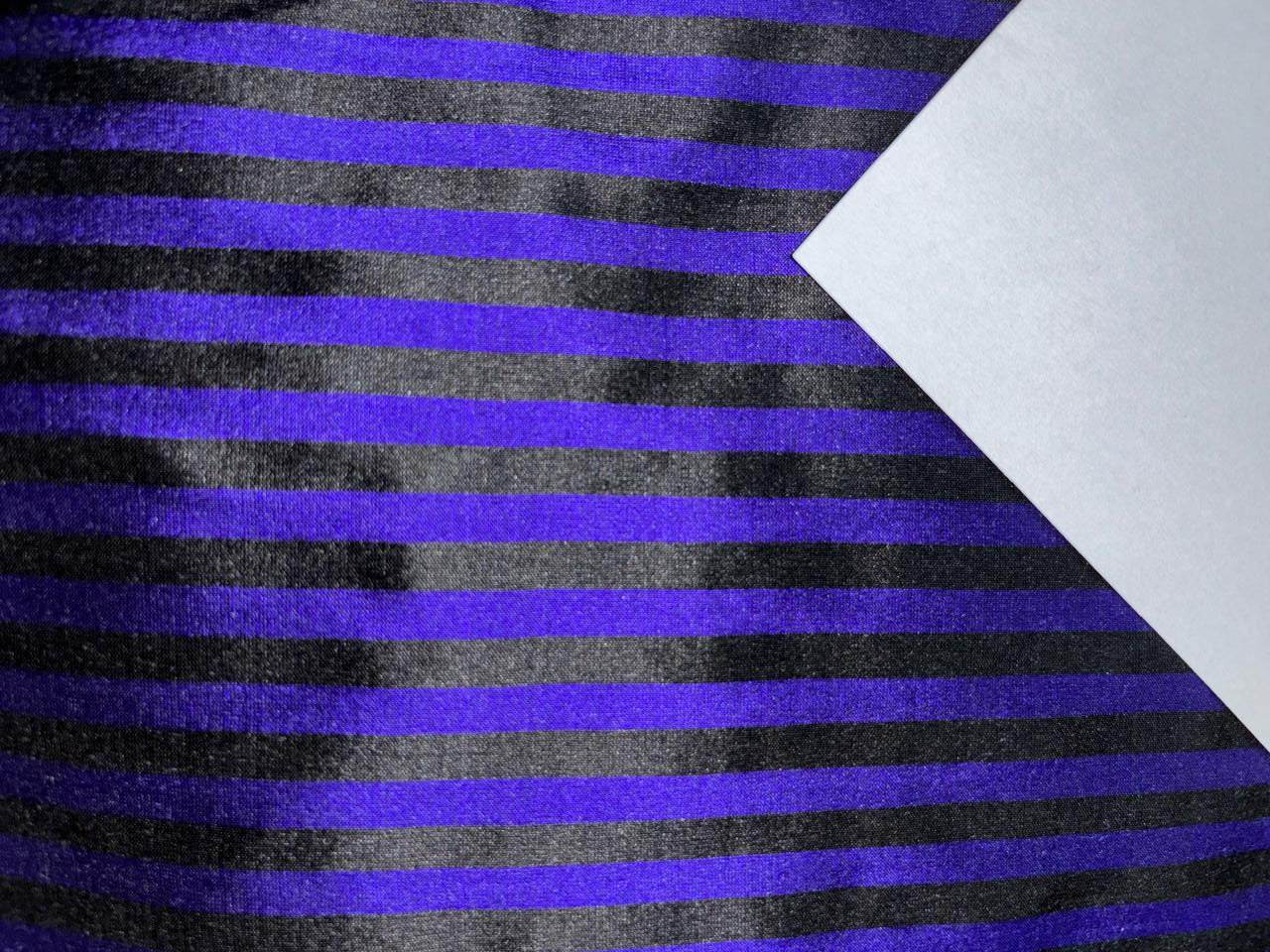 100% Pure Silk dupion STRIPE available in 2 colors PURPLE/BLACK and BURGANDY/BLACK  Fabric 44" wide DUPS71[1/2]