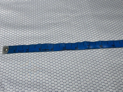 100% Cotton Poplin Soft feel 58" tiny blue abstract motifs all over  [17583]