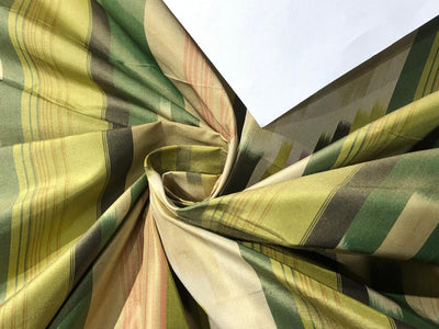 100% silk taffeta fabric SHADES OF OLIVE GREEN AND SALMON 54&quot; wide SINGLE LENGTH OF 3.30 YARDSTAFNEWC14[1]_3.30YDS