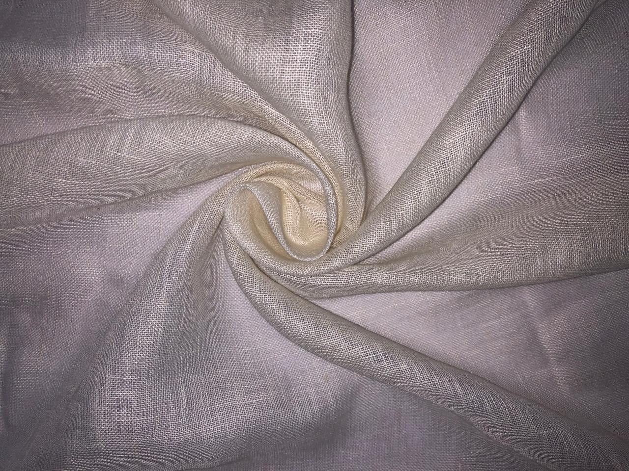 Pure linen fabric Thin 26 momme  59&quot; wide available in natural color ivory and camel [ROLLS]