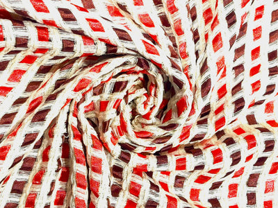 Matka silk 70% fancy yarn 30% 54"wide handloom woven [17623]