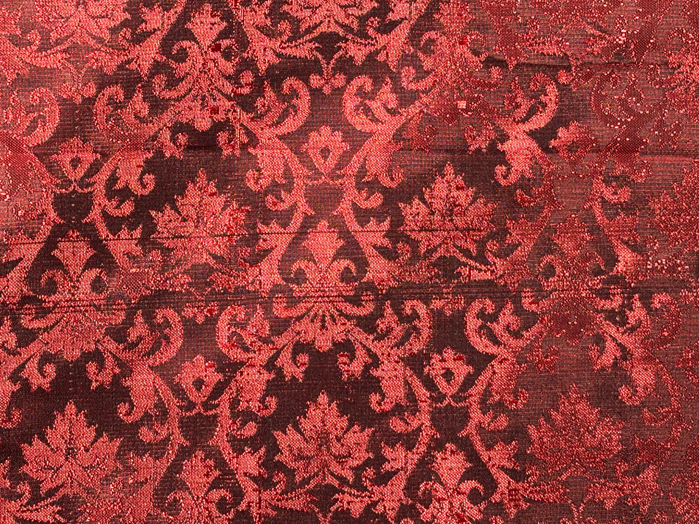 Brocade fabric Wine  Red Colour 44" wide BRO72[1wine]