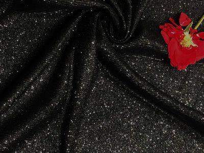 Shimmer Lycra fabric ~ 58'' wide available in 3 colors CHERRY RED/PEACOCK BLUE AND JET BLACK