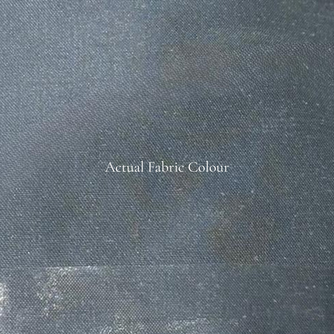 Silk Dupioni fabric slate blue  color 54" wide DUP418