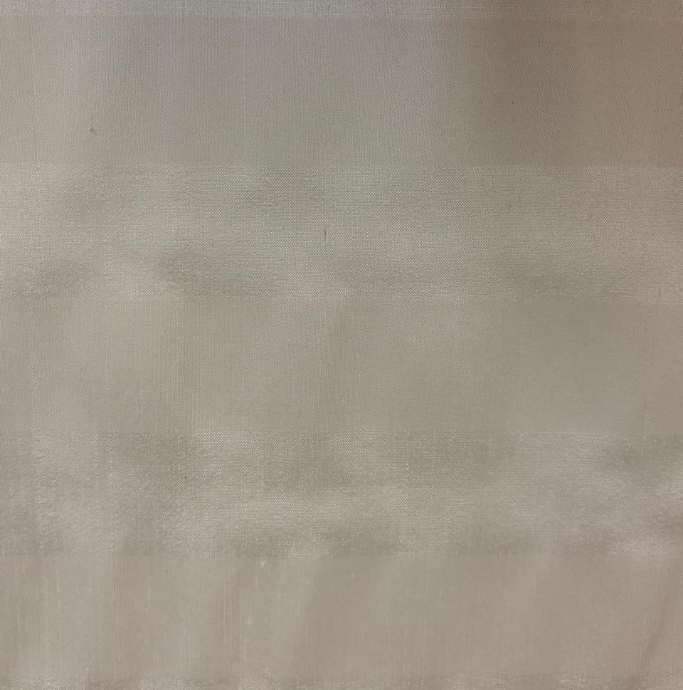 100% Pure Silk dupion self white  stripe 54" wide DUPS73[2]