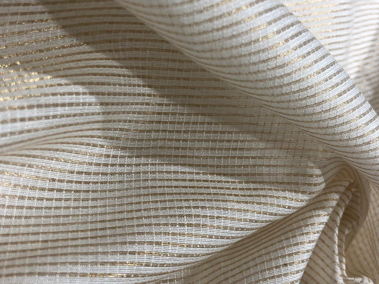 NYLON tissue with gold stripes [17564]