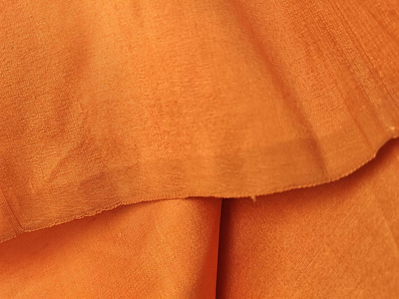 Silk Dupioni fabric orange saffron 54" wide DUP428[1]