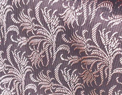 Brocade Fabric  brown with pinkish brown Floral Jacquard  44" BRO1029[1]