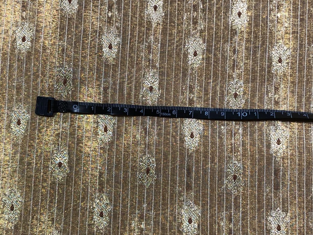 Tissue Crushed sheer mina MOTIF jacquard fabric 44"wide available in 3 colors gold, silver gold and silver grey[18254/55/56/57]