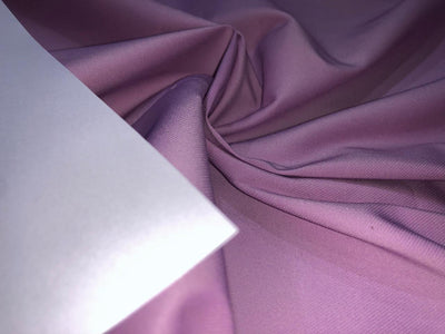 Cotton 68%,polyethylene textile 30%, Polyurethane(pu)2% Stretch Jersey.REVERSABLE available in blue and black as well as lilac and dusty rose