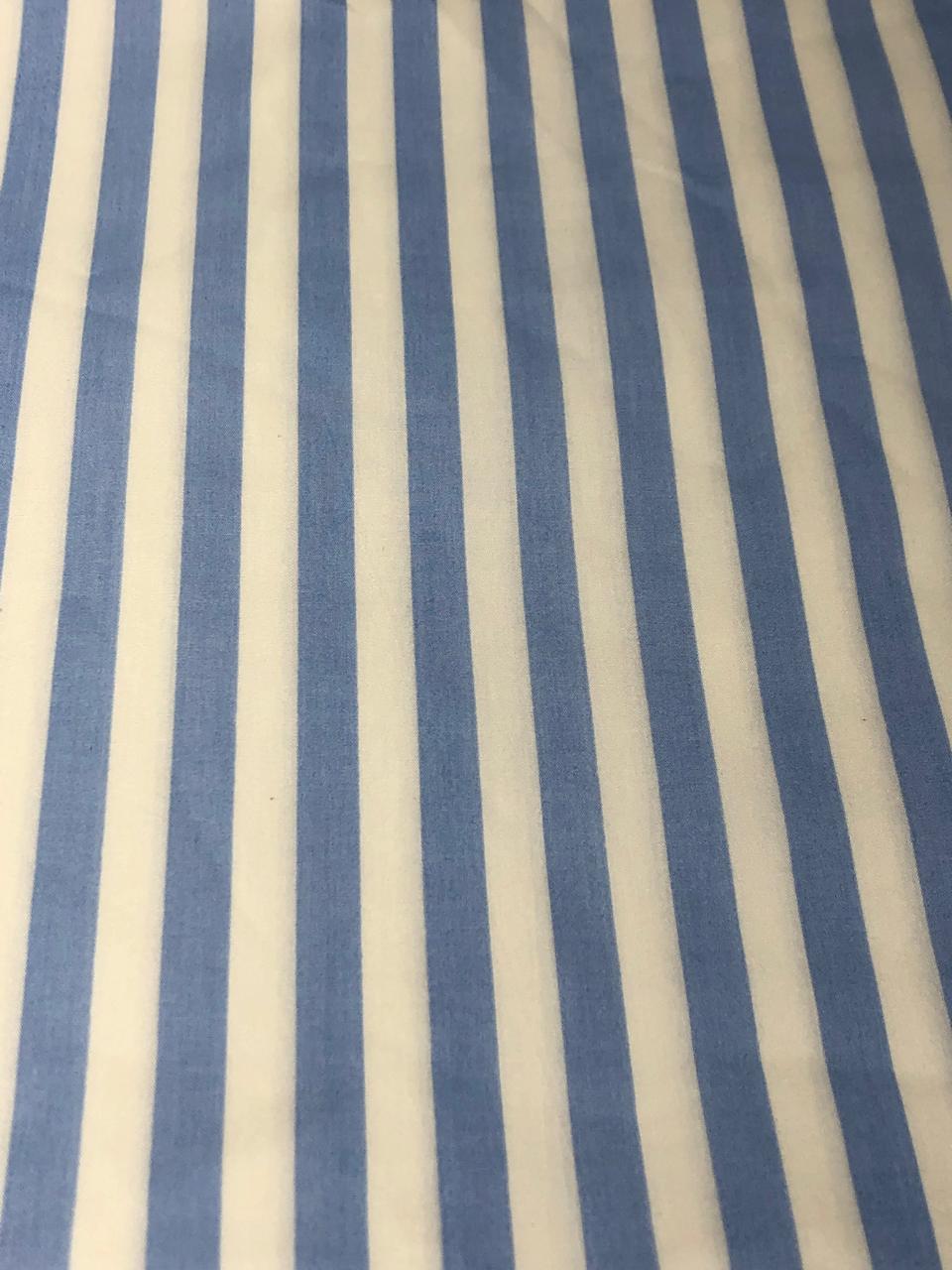 100% Cotton Poplin STRIPES  58" wide AVAILABLE IN 4 COLORS bright blue/sky blue/pink and baby blue