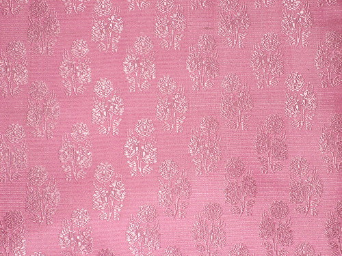 Silk Brocade Fabric Pink on Pink color 44" wide BRO62[4]