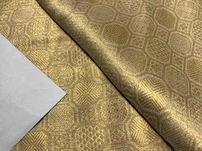 SILK MUGA  TISSUE WITH SELF GOLD JACQUARD [16638]