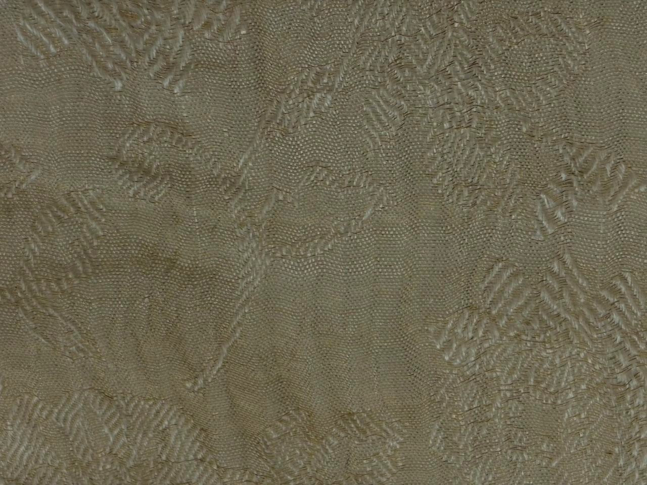 100% silk crepe rich ivory CRUSH jacquard with subtle white gold jacquard  44" wide [18401]