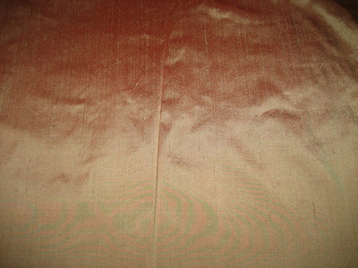 SILK Dupioni FABRIC Salmon with Green shot color 54" wide DUP68[1]