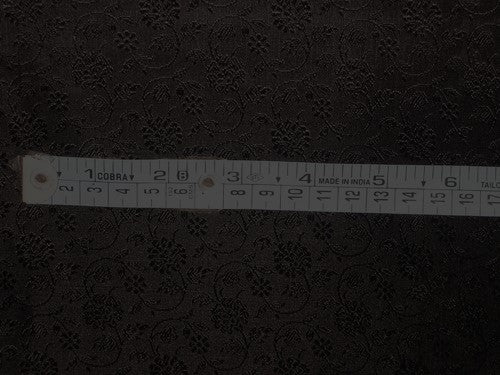 Silk Brocade fabric available  in three colors BLACK/ BLACK BROWN WITH RED/ BLACK WITH RED BRO69