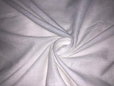 100% Cotton  Slubs  white   Fabric 58" wide [17216]