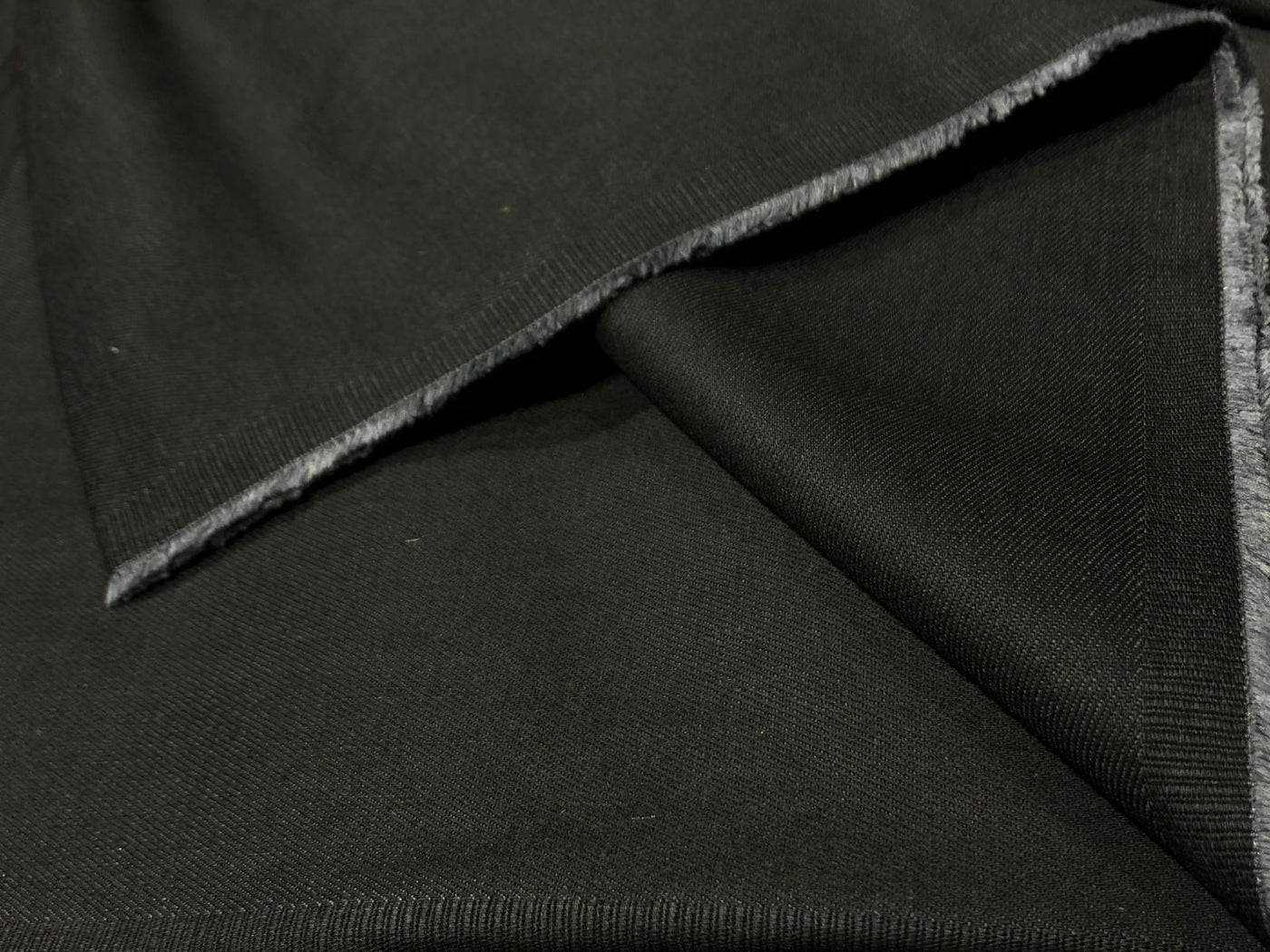 Denim Spandex Cotton Lycra Fabric 54&quot; wide Black [18230]