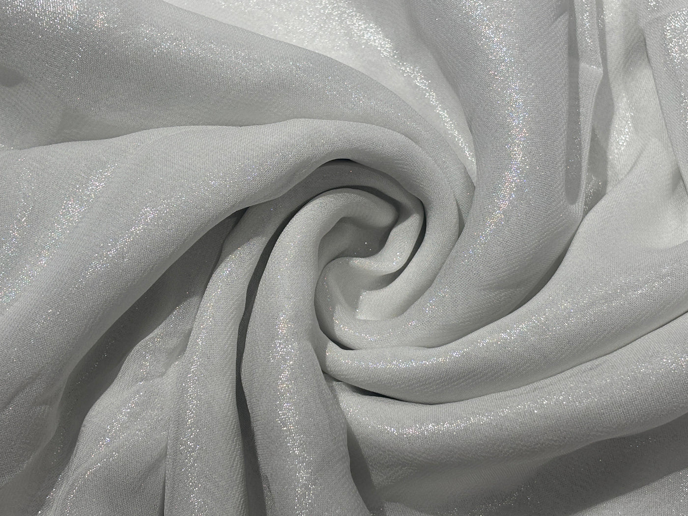 Viscose Georgette Lurex fabric 44" width available in 2 colors gold and silver [18813/14]