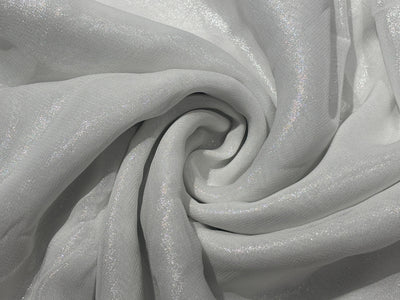 Viscose Georgette Lurex fabric 44" width available in 2 colors gold and silver [18813/14]