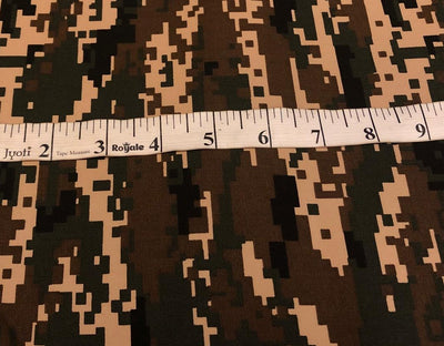100% Cotton Denim  Fabric 58" wide available in 5 different designs of army prints