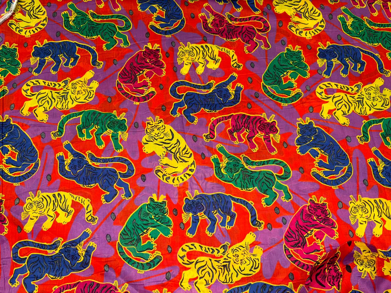 Cotton Swiss voile 44&quot; print for beachwear [18525]