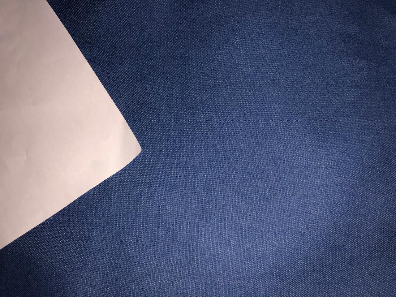 100% Cotton Denim Fabric 58" wide available in 2 COLORS bright shade of sky blue and brown