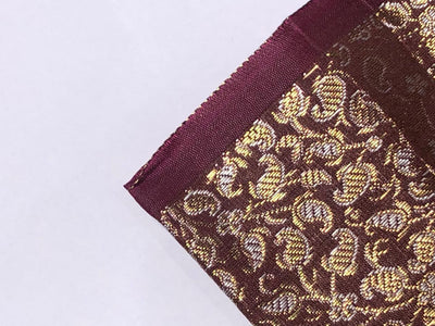 Silk Brocade fabric with subtle metallic gold jacquard available in 3 colors red , grey and burgandy  BRO989[4/5/6]