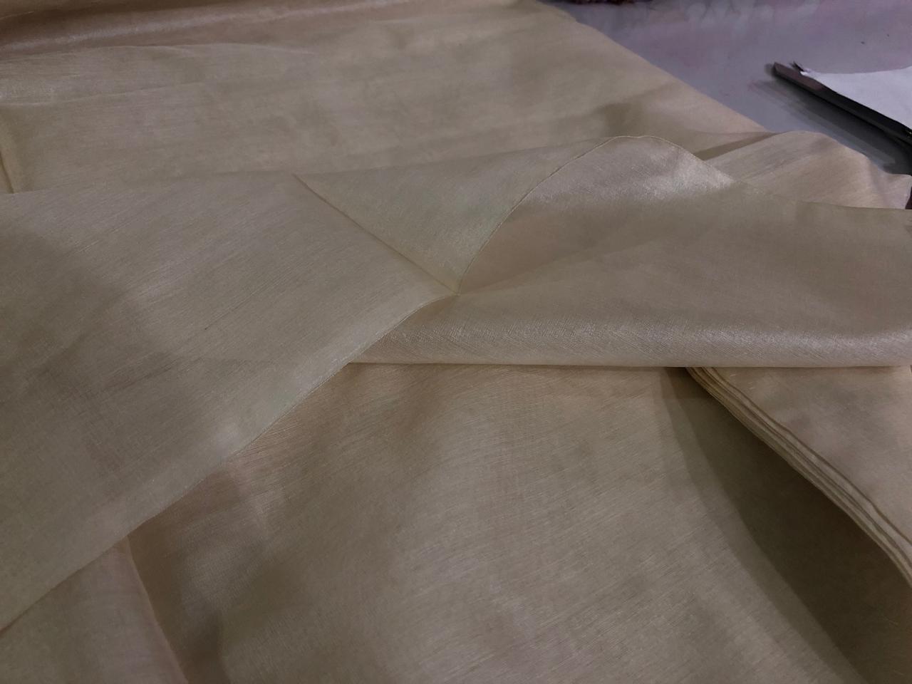 Silk  Tussar 44" FABRIC amazing for tussar sari 44" [17228]