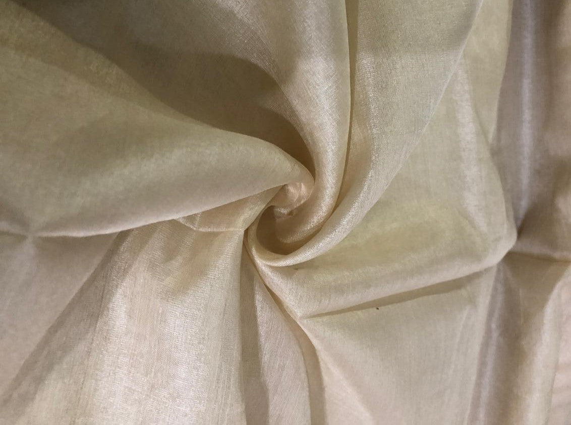 Silk  Tussar 44" FABRIC amazing for tussar sari 44" [17228]