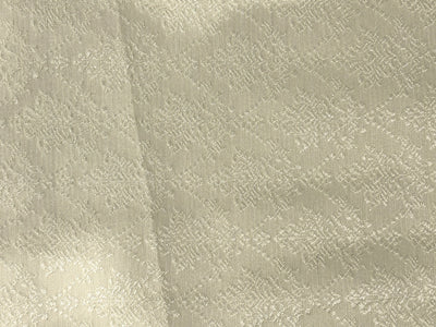 Brocade Fabric off white diamond self  motif  all over Jacquard 44" BRO1027[3]