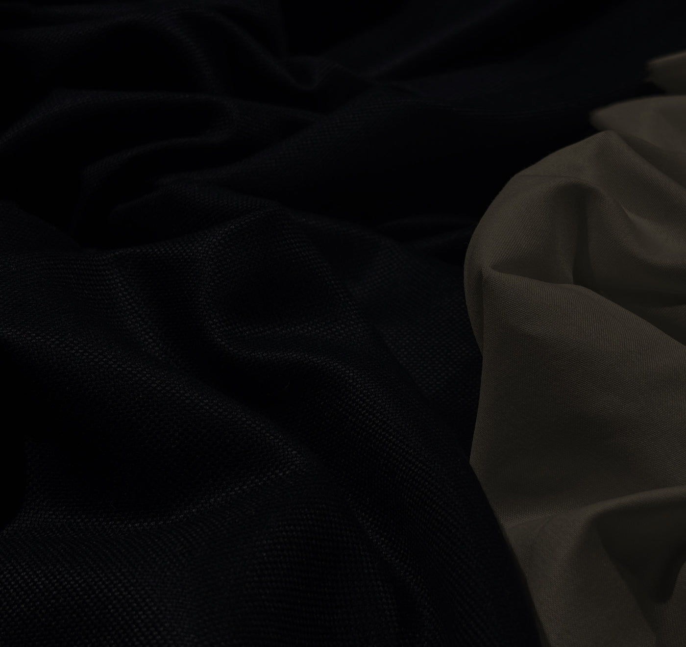 Huddersfield Bamboo suiting fabric made from 100% bamboo fiber 60" wide available in 3 colors white ivory ,dark navy  and  black [17710/11/17728]