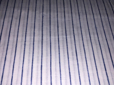100% Linen stripe 60's Lea Fabric 58" wide available in 2 colors blue and sea green [17643/44]