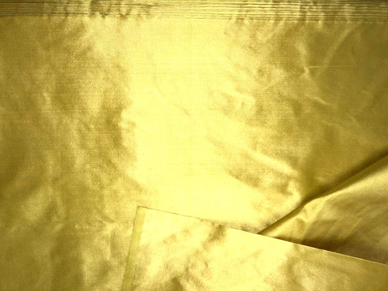 Silk Dupioni fabric dark lemon 54"wide DUP431