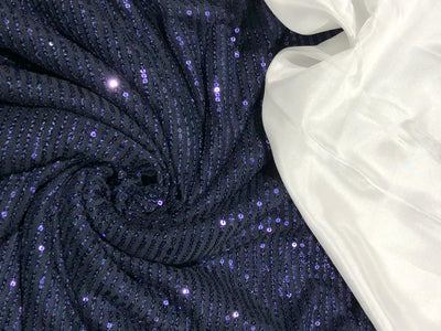 NET SILVER WITH GREY SEQUIN [17706]