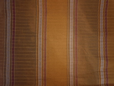 Silk Dupioni Shades of Brown Color plaid Fabric 54" wide DUPC93[3]
